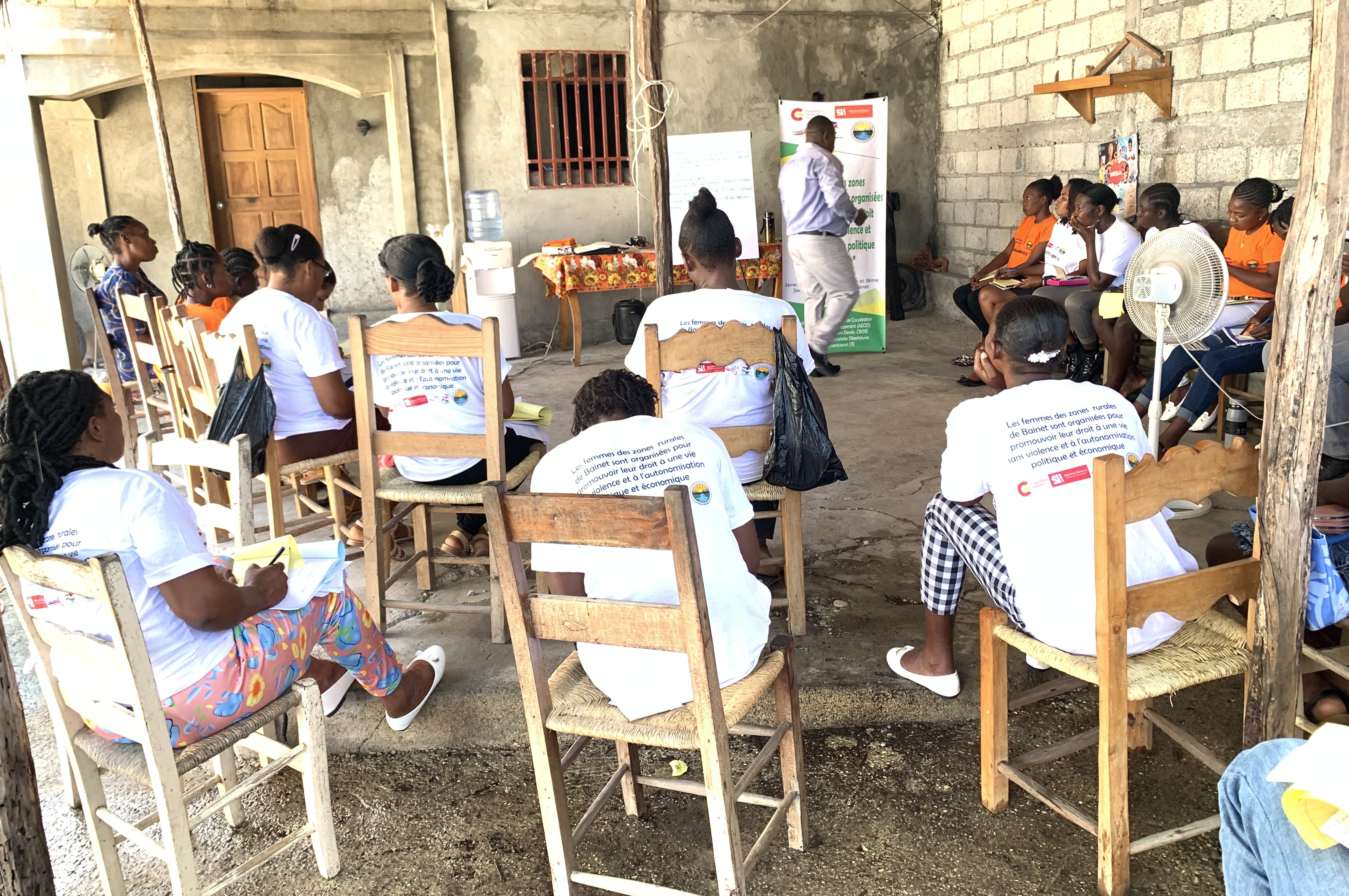 Actividad de alfabetización en la lengua materna para mujeres rurales en Bainet