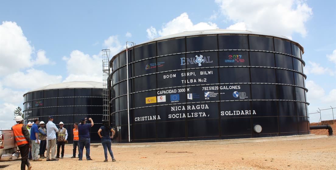 Tanque de agua en Bilwi