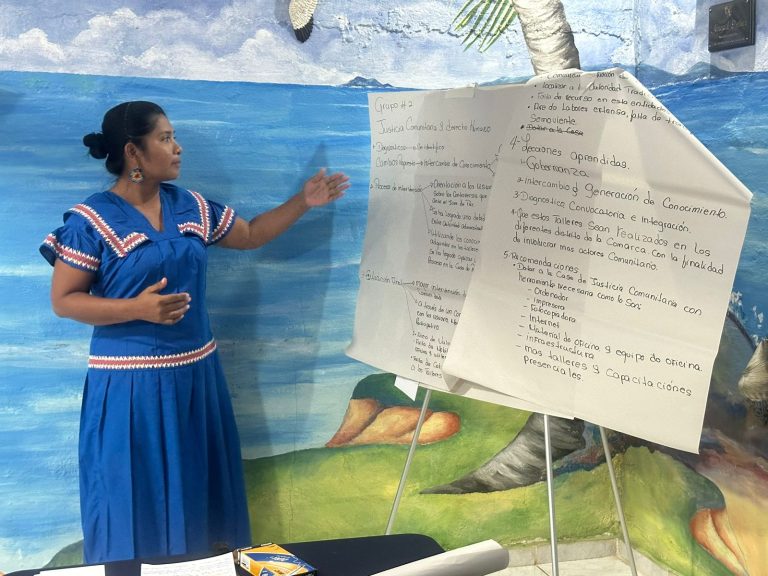 Foto Taller de Sistematización Proyecto de Gobernanza y Alianzas Territoriales en la Comarca Ngäbe-Buglé